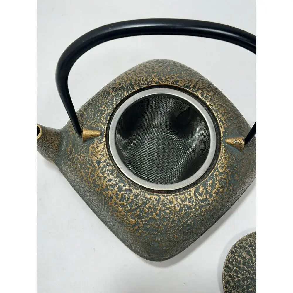 Japanese Rock Casting Iron Tea Pot‎ Kettle With Infuser Gorgeous Teapot Japan